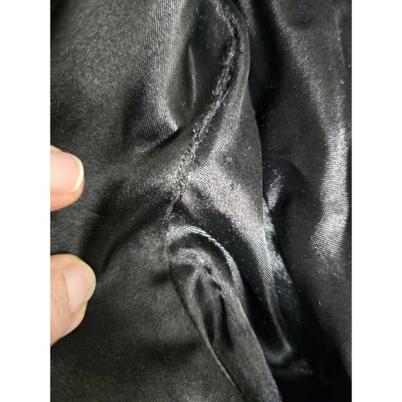 Vintage Y2K Guess Genuine Leather Jacket Reptile Embossed Zip Front Moto Large - Picture 16 of 16